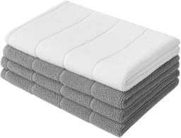 Kit 4 Panos de Chão Grandes Panão em Microfibra 80x50 cm – Alta Absorção, Secagem Rápida e Durabilidade Premium