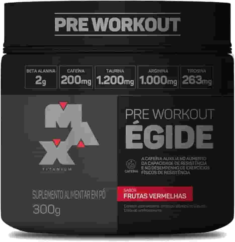 Max Titanium Egide Pre-Workout 300G (Frutas Vermelhas)