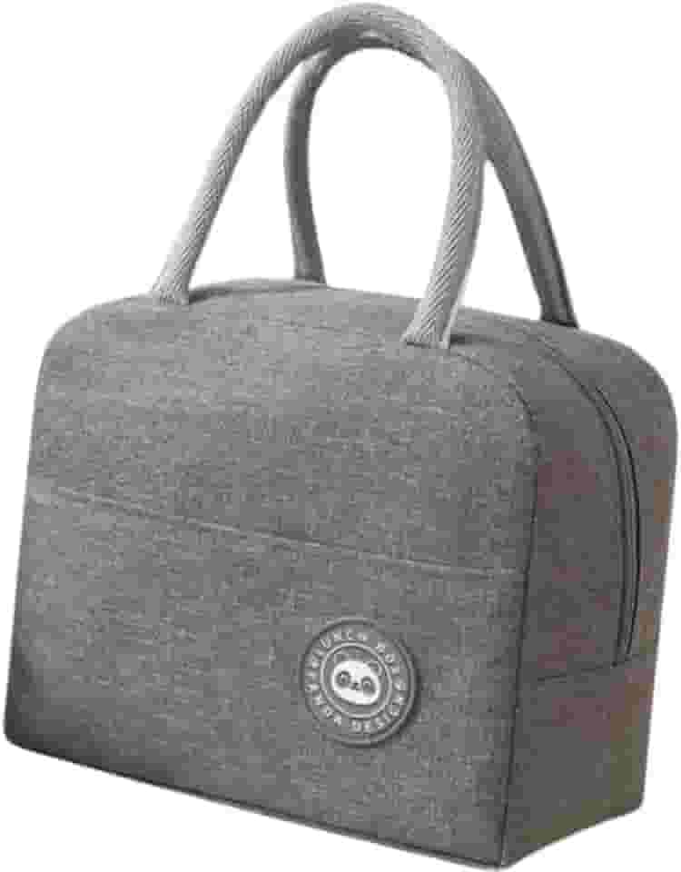 Genérico Bolsa Termica Porta Marmita a Prova de Vazamentos Trabalho Academia Fitnnes Passeio Praia Termica Lancheira Termica Masculino e Feminino na Cor Cinza