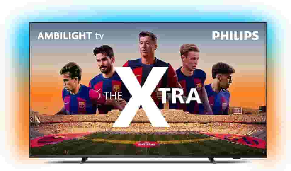 PHILIPS, Smart TV, The Xtra QD-Mini LED 65" 4K 120 Hz, 65PML9118/78, Ambilight, Google TV, P5, DTS Play-Fi, Freesync, Dolby Vision e Atmos, 40 WRMS