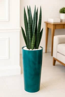 vaso decorativo para plantas coluna lisa ibiza marmorizada 70cm de altura (Verde)
