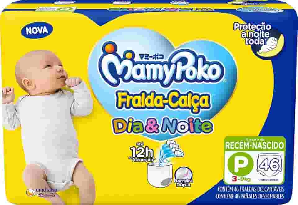 MamyPoko Fralda-Calça Dia & Noite P 46 Unidades