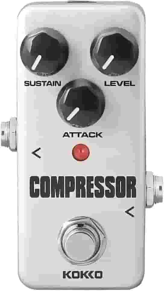 KOKKO Pedal de Guitarra Compressor FCP2 (Mini) - Efeito Analógico, Prata
