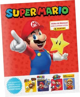 Álbum de Figurinhas Super Mário, Panini, Brochura