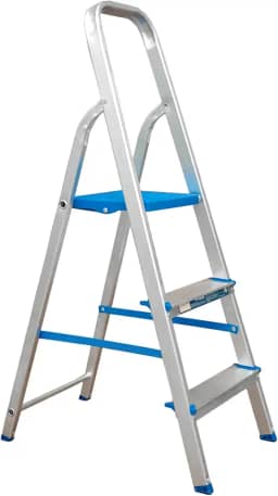 Escada Dobrável 3 Degraus em Aluminio Resistente