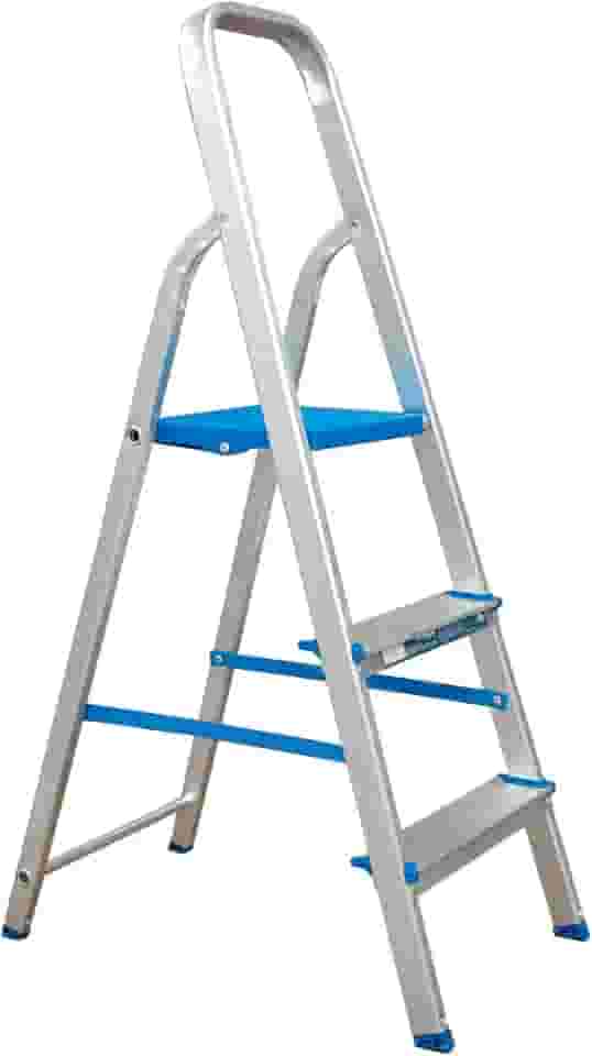 Escada Dobrável 3 Degraus em Aluminio Resistente