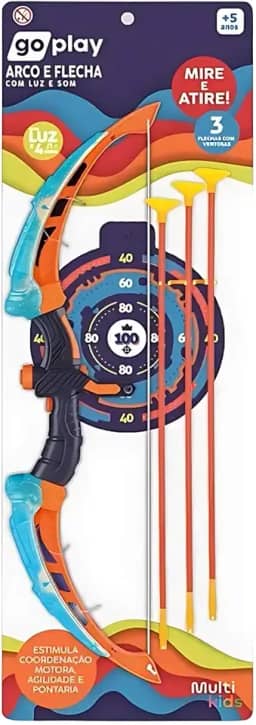 GO PLAY - ARCO E FLECHA COM LUZ E SOM