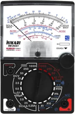 Multímetro Analógico Profissinal com BIP 20kOhms/V Hikari HM-202A+