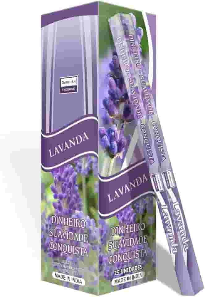 Incenso Lavanda Darshan Box 25 Caixas Com 8 Varetas