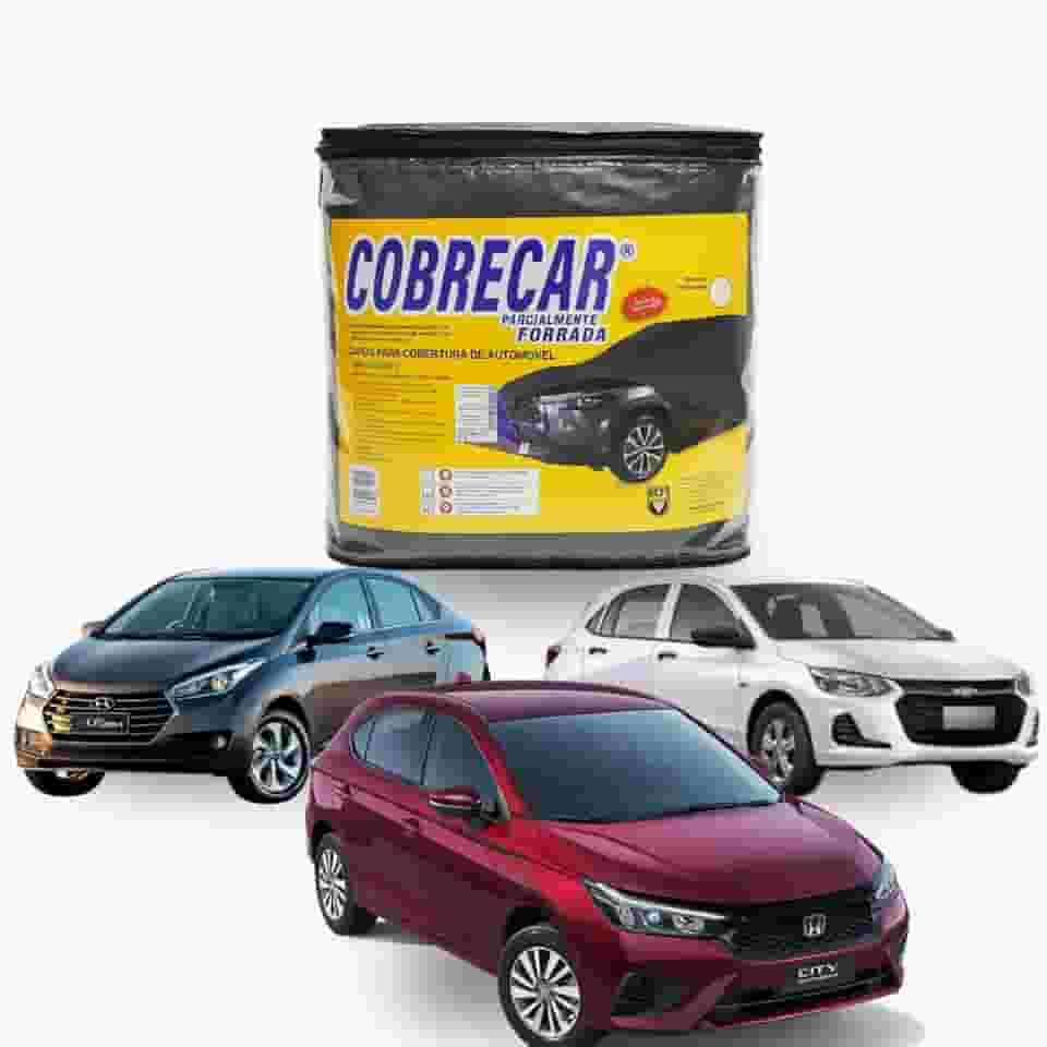 Tamanho M Capa Para Cobrir Carro Impermeável Forrada Anti-uv À prova d'água Resistente e Reflexiva Proteção - HB20 Onix Honda City