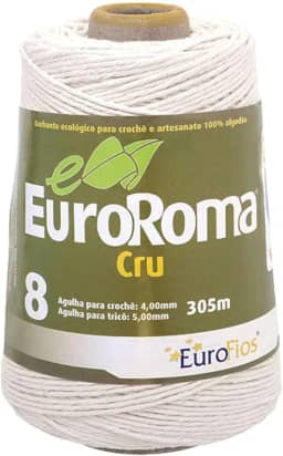 Euroroma E700.8.100, Barbante Cru 4/8 Fios Rolo, Multicolor