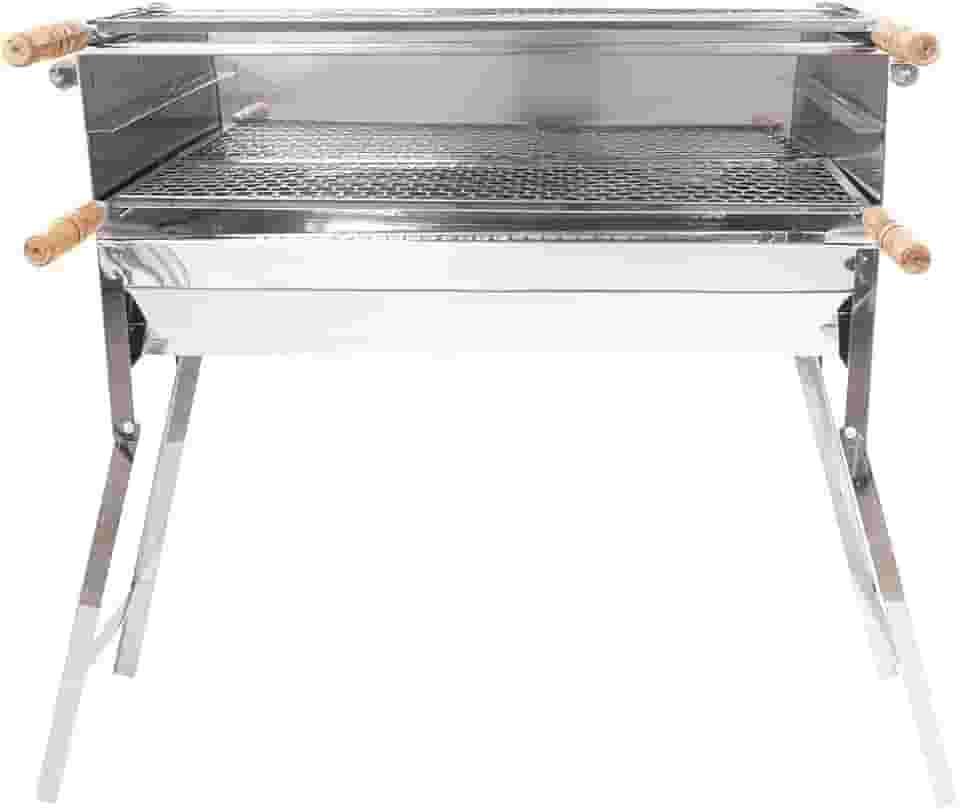 Churrasqueira Inox Espetinho 3 Andares Móvel 25x1Metro