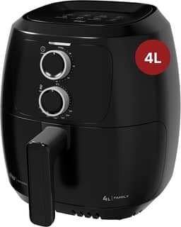 WAP Fritadeira Elétrica Air Fryer FAMILY WAFF2-P 4 Litros, Preto, Revestimento Antiaderente, 1500W 127V