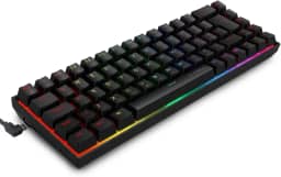 Teclado Gamer Mecanico, RGB, Switch Vermelho Hot-Swap, Anti-Ghosting, USB-C com Fio