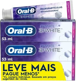 Oral-B Pasta de Dente 3D White Brilliant Fresh, 3 Unidades de 70 g