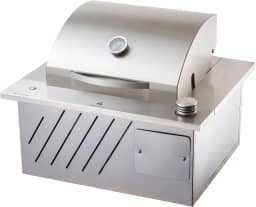 Mini Steak Churrasqueira Gás De Embutir Em Inox 304 com Tampa Abafador 54x46cm GLP