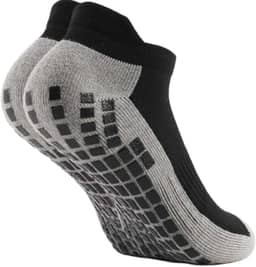 Kit 3 Meias Antiderrapantes Esportivas Masculina, Cano Baixo, Grip na Sola, Confortável, Não Escorrega, Perfeito para Esportes