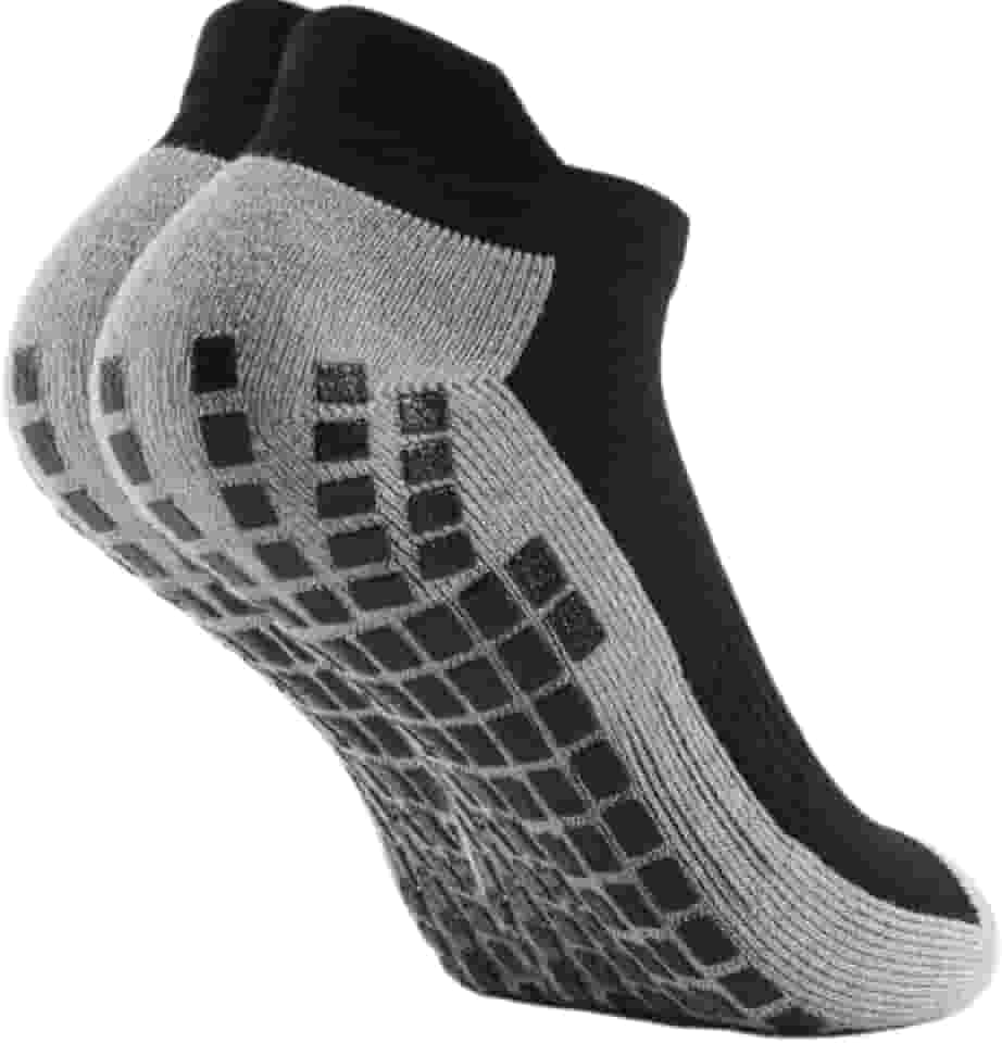 Kit 3 Meias Antiderrapantes Esportivas Masculina, Cano Baixo, Grip na Sola, Confortável, Não Escorrega, Perfeito para Esportes