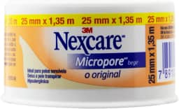 3M, Fita Micropore Nexcare, Bege - 25 mm x 1,35 m