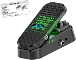 Almencla Pedal de volume estéreo para guitarra, pedal de volume wah, pedais de controle profissional para performance musical