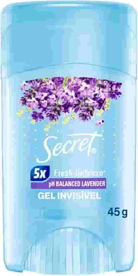 Desodorante em Gel Antitranspirante Secret Aroma de Lavanda com pH Balanceado 45g