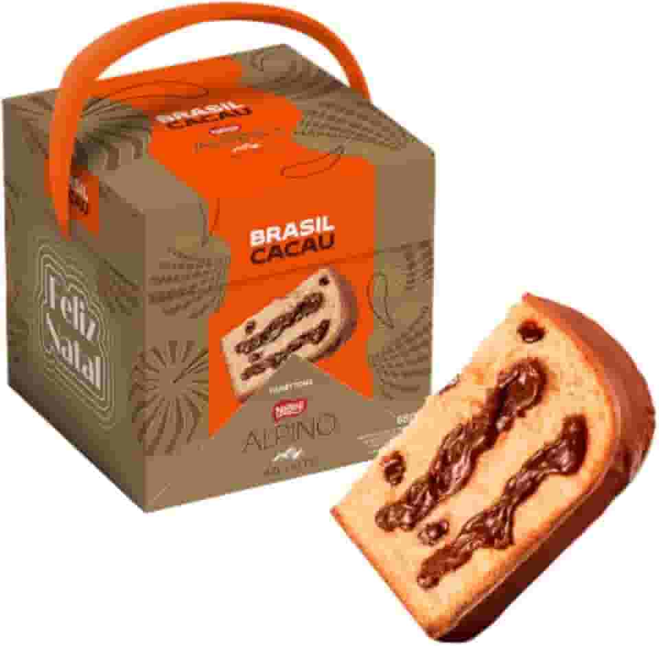 Panetone Alpino Chocolate Trufado 880g Brasil Cacau