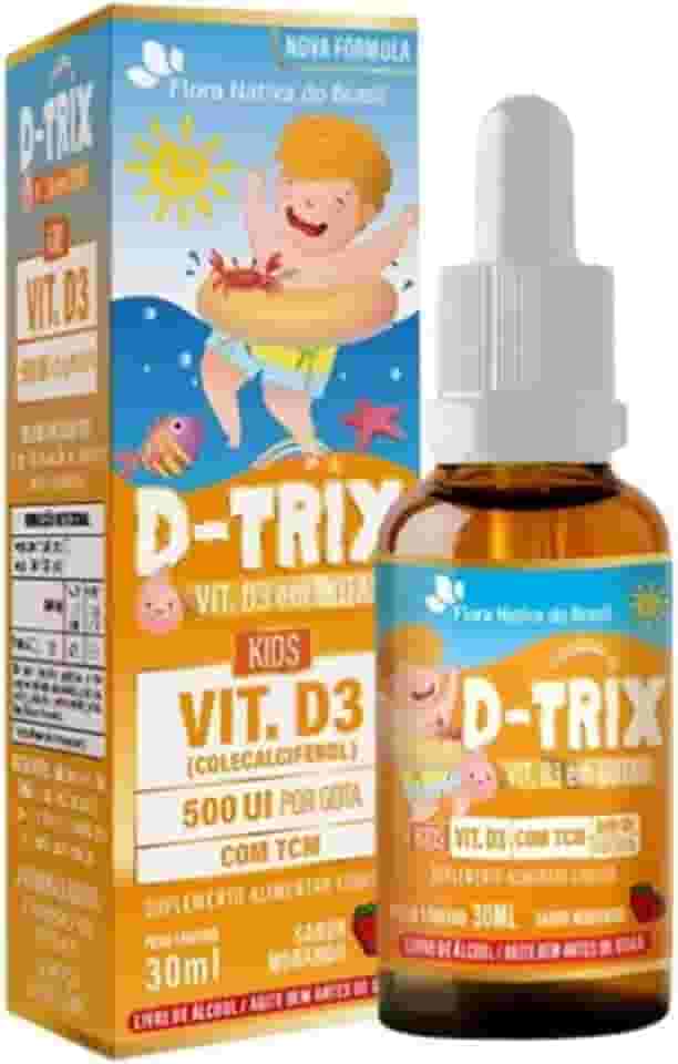 D-TRIX (Vitamina D3 infantil) 30ml - Flora Nativa Sabor:Morango