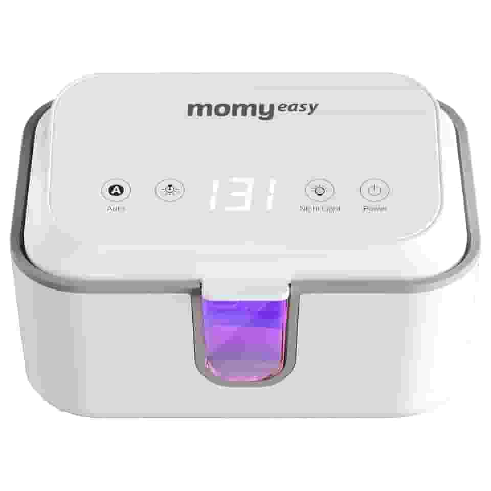 MOMYEASY Aquecedor de lenços umedecidos para bebês, aquecedor de lenços umedecidos para bebês, aquecedor de fraldas com visor de temperatura e luz noturna