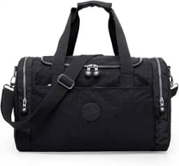 Bolsa Mala Esportiva Transversal Fitness Academia Mala Impermeável Grande Tênis Treino Piscina Praia Clube Prática De Esportes C/Alça Transversal Dia a Dia (Preto)