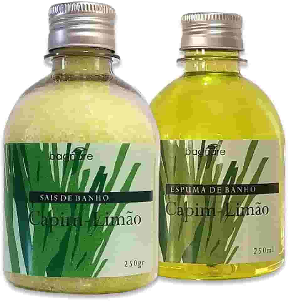Sais De Banho E Espuma Para Banheira Capim Limão