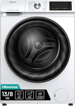 Hisense Lava e Seca, 13kg Lavagem/8kg Secagem, Steam, 13 Programas, Motor Inverter, Painel Touch, Branco WD13X - 220V