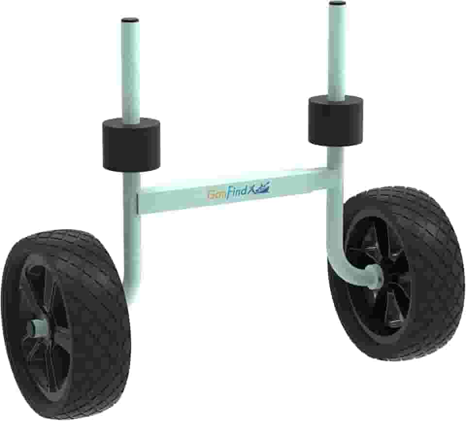 GanFindX Carrinho de caiaque resistente | Carrinho de caiaque multiestilo para caiaques, canoas e SUP | Rodas duráveis para facilitar o transporte