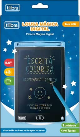 Tilibra - Lousa Mágica Digital LCD 8.5 Polegadas - Escrita Colorida