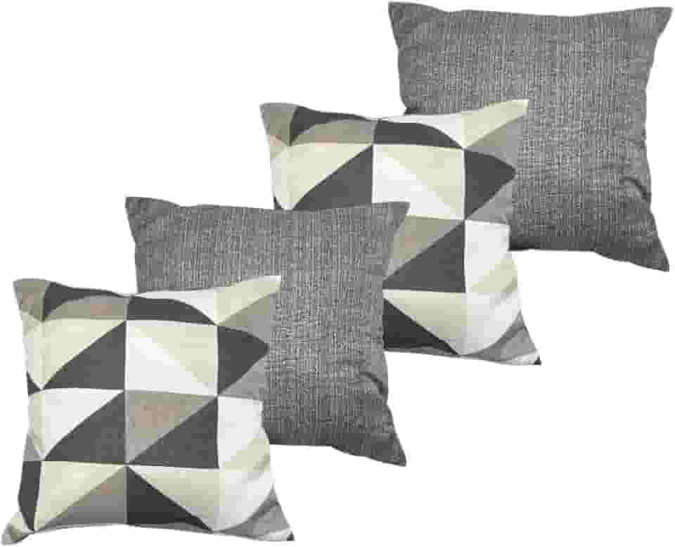 Kit Com 4 Almofadas Cheias Decorativas (Kit Almofada Decorativa - Simetria)