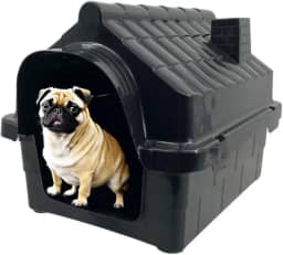 Casinha Pet para Cachorro Gato Conforto e Segurança Casa N1 (Preto, N1)