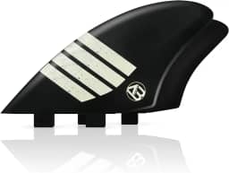 AQUBONA Quilhas Twin Keel (2 Quilhas) Para Prancha De Surfe Longboard Funboard, Plástico, Preto