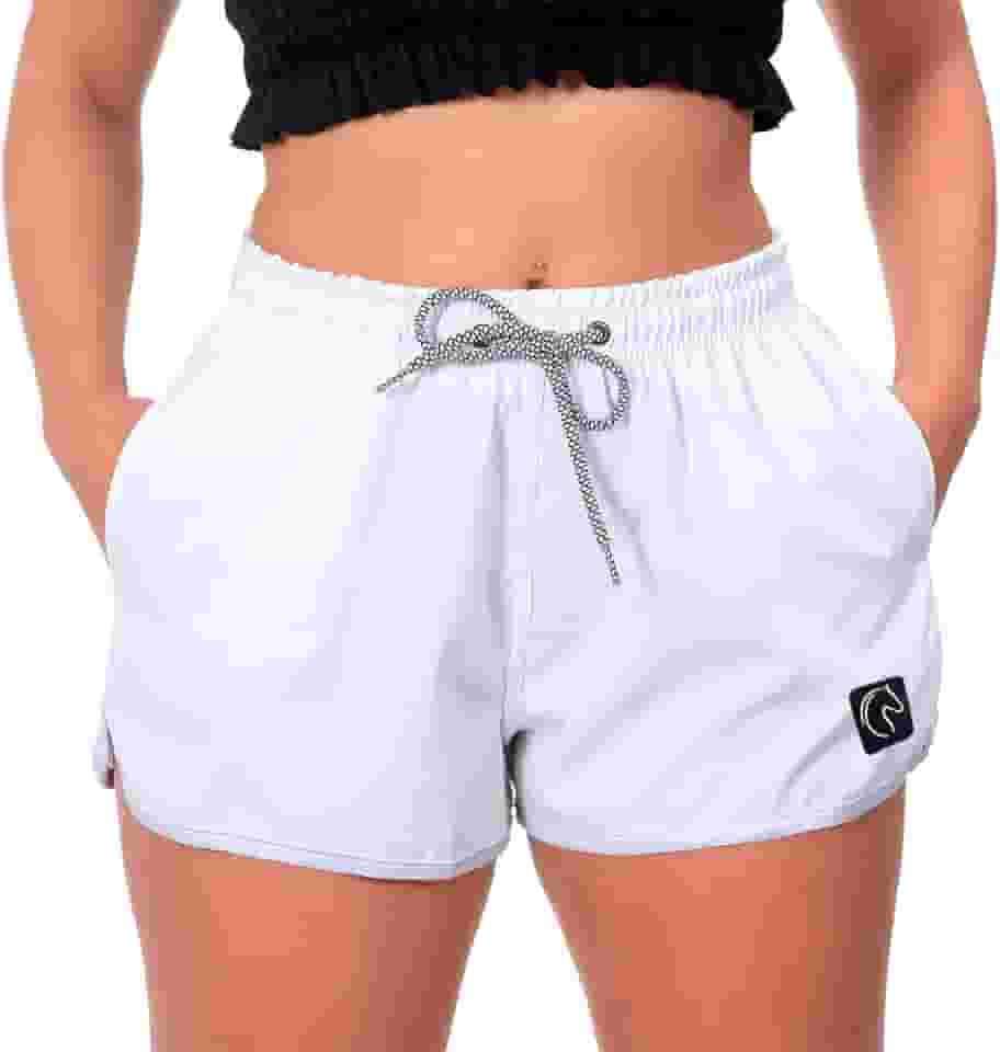 Short Feminino Academia Tactel Básico com Bolsos Laterais Uso Casual ou Treino Soltinho Secagem Rápida