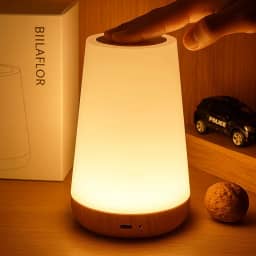 Luminária de Mesa Portátil Abajur Adequada Para Quarto Sala Touch Sem Fio USB Iluminação Com Mudança de Cor - SHACK
