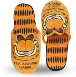Pantufa Garfield Chinelo De Quarto Adulto Laranja Unissex Oficial Nickelodeon