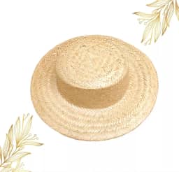 Chapéu De Palha Natural Caipira - Praia Verão Festa Junina