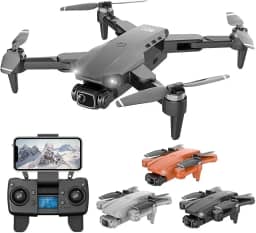Drone com Camera 4k L900 Pro Full HD Duas Cameras GPS WIFI FPV Transmissão em Tempo Real Brushless 1,2km Profissional Com Case - Preto 1 Bateria + Case