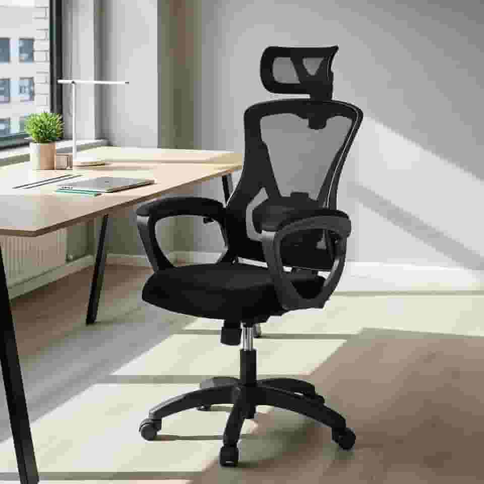 Cadeira Ergonomica Reclinável De Escritório Profissional Newelite - Cor Blackninja