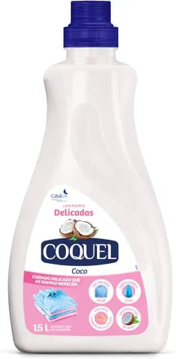 Casa Km Lava Roupas Coquel Líquido Coco 1.5 L (Pacote De 1)