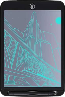 Tablet de Escrita LCD 10 5 Polegadas Tábua Desenho Digital Eletrônico Bloco Apagável Tela Cor Única Apagar com um Clique Botão Bloqueio para Crianças Adultos Casa Escritório Escola