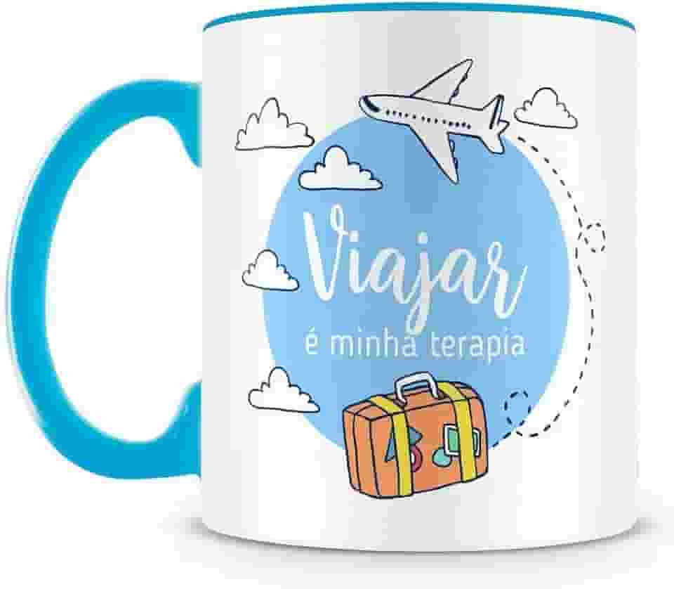 Caneca Viajar é Minha Terapia