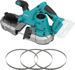 ONMANA Serra de fita sem fio, serra de fita elétrica sem escova de 20 V, serras de fita de metal de corte profundo de 6,3 cm, serra de fita portátil de 6 velocidades para cortar metal, tubo, conduíte