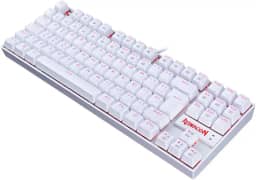 Teclado Mecanico Kumara Single Color Branco Switch Vermelho (K552W-2) - Redragon