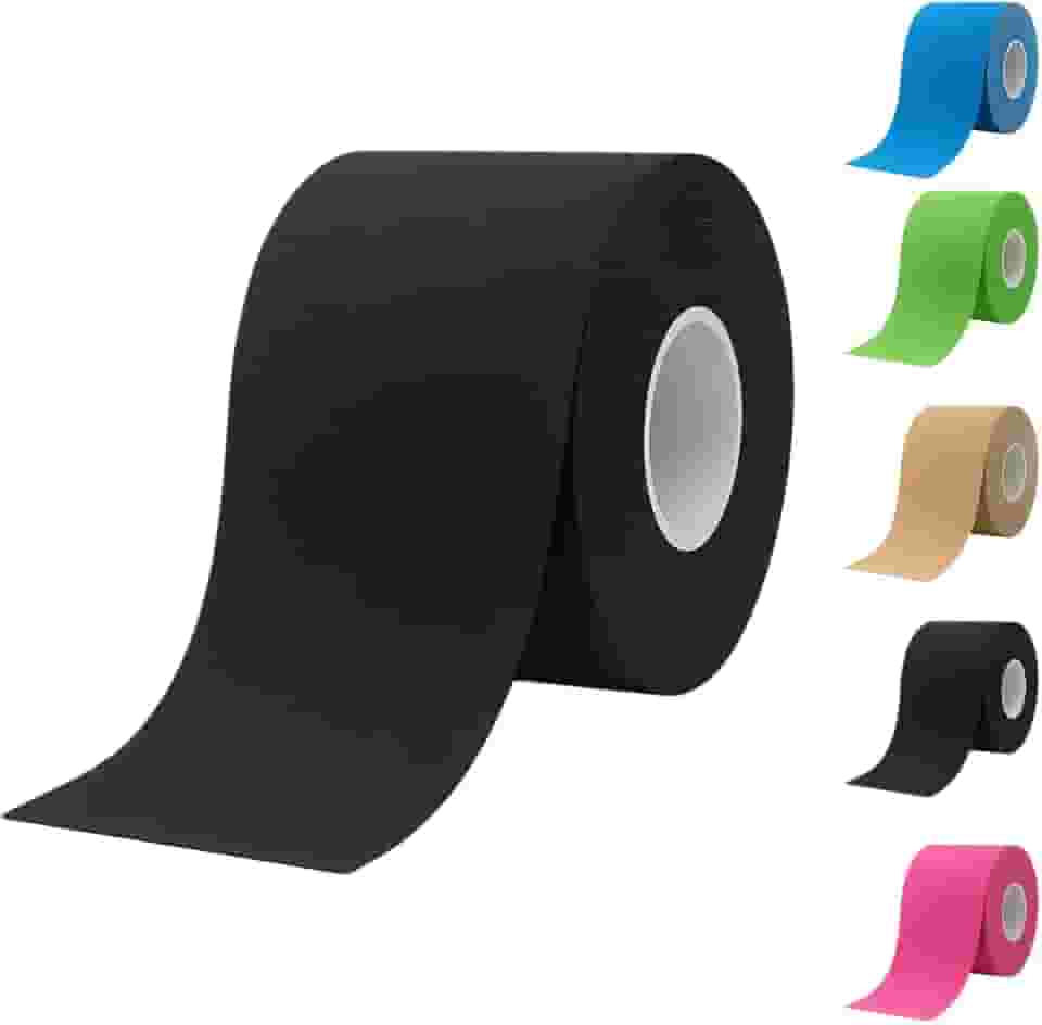 Kinésio Fita Bandagem Elástica Tape Adesiva Fisioterapia Recuperação Muscular Rolo 5 Metros Auxília em Lesões e Dores de Atividades Físicas