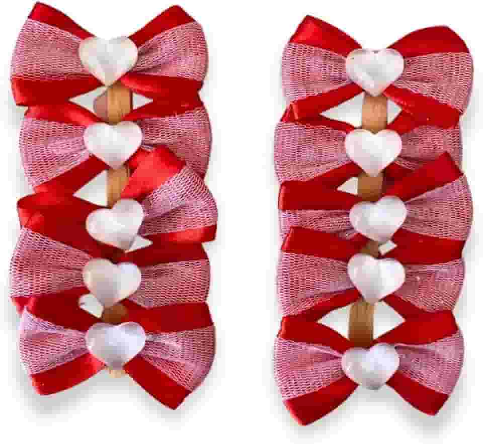 Laço Pet Luxo Red Love (Vermelho) – Pacote com 10 Unidades