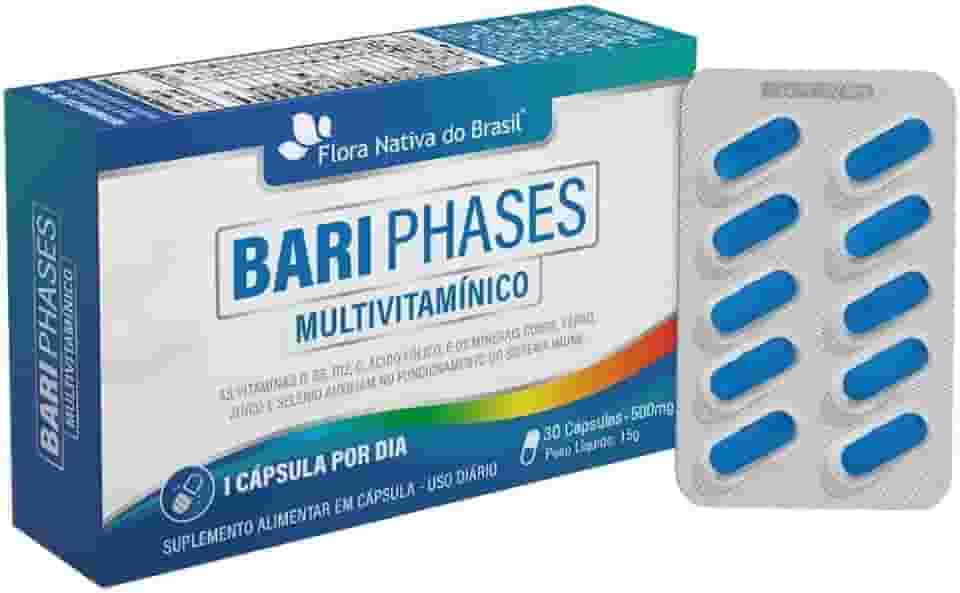 Bari Phases Multivitamínico 30 cápsulas - Flora Nativa